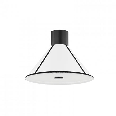 Troy 1 Light Semi Flush Model: C8718-SBK