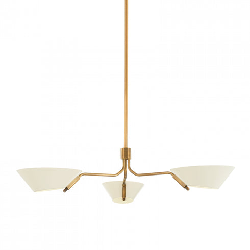 Troy 3 Light Chandelier Model: F8143-PBR/SSD