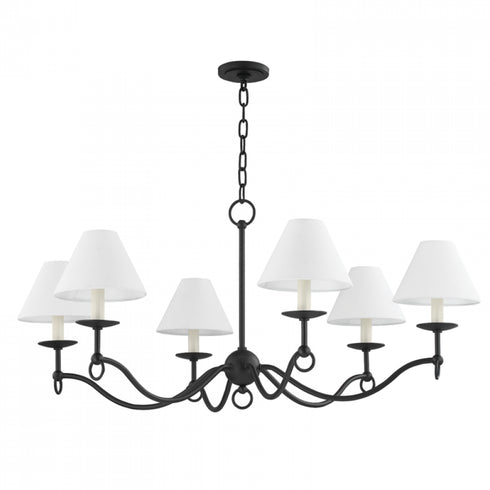 Troy 6 Light Chandelier Model: F7043-FOR
