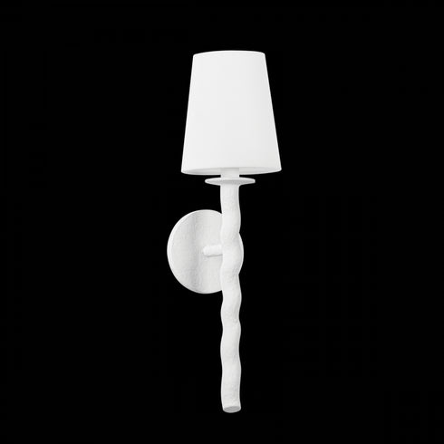 Troy Alvaro Wall Sconce in Gesso White Finish Model: B1220-GSW