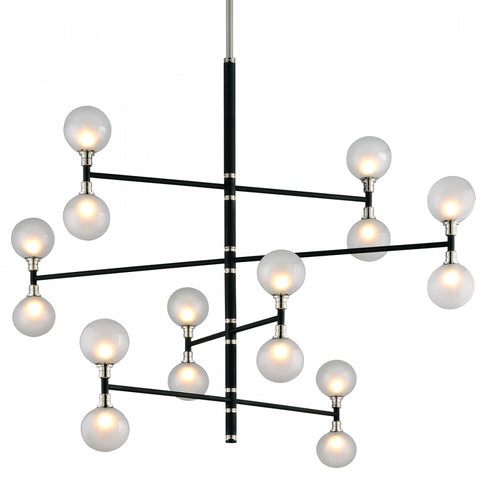Troy Andromeda 16 Light Chandelier 4 Tier Large Model: F4827-TBK/PN