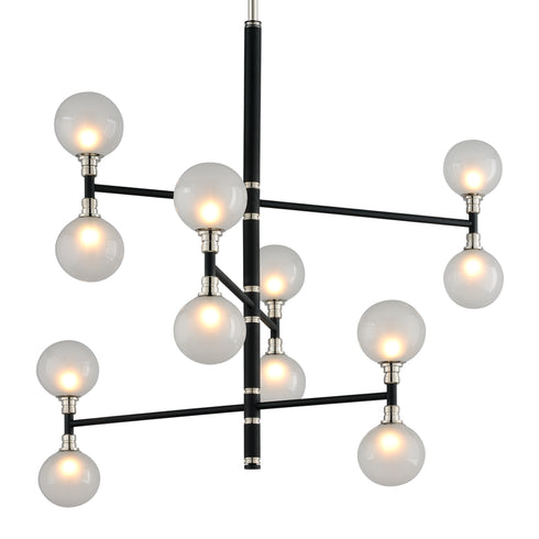 Troy Andromeda Chandelier Model: F4826-TBK/PN