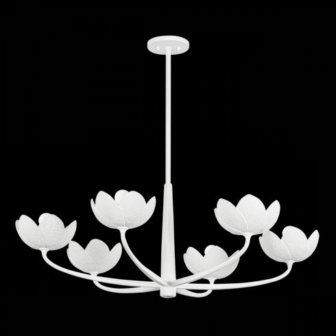 Troy Arcata Chandelier in Gesso White Finish Model: F2040-GSW
