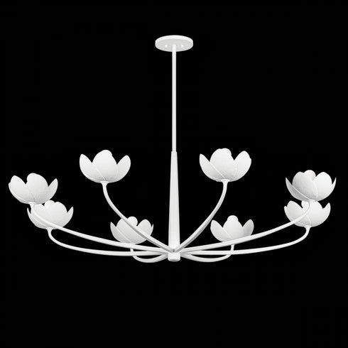 Troy Arcata Chandelier in Gesso White Finish Model: F2048-GSW