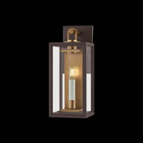 Troy Arnold Wall Sconce in Patina Brass / Textured Bronze Finish Model: B6515-PBR/TBZ