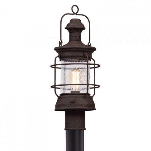 Troy Atkins 1 Light Post Lantern Medium Model: P5055-HBZ