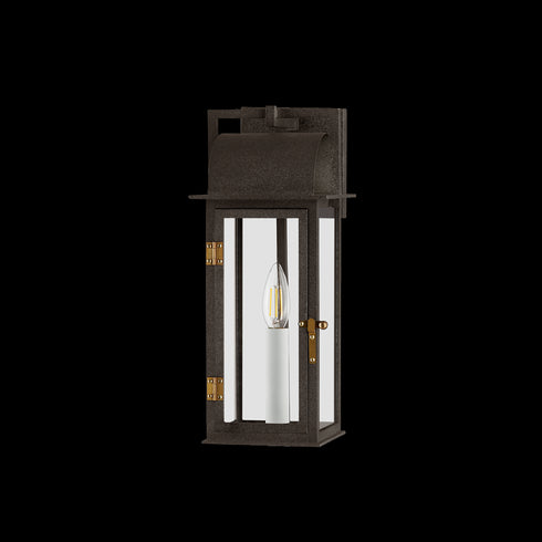 Troy BOHEN Exterior Wall Sconce in French Iron/Patina Brass Finish Model: B2215-FRN/PBR