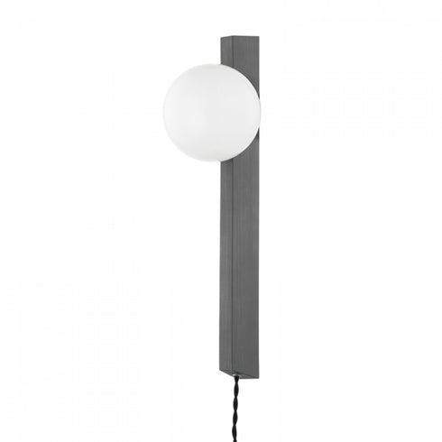 Troy Brisbane 1 Light Portable Sconce Model: PTL4219-GRA