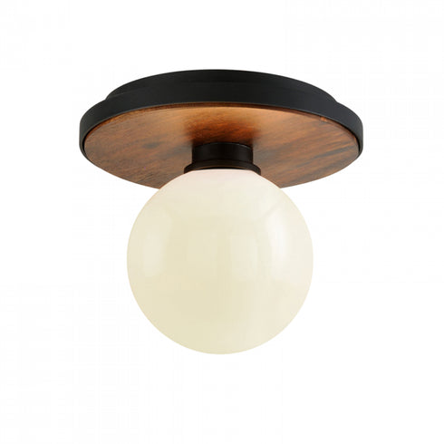 Troy Cadet 1 Light Flush Model: C7640-SBK