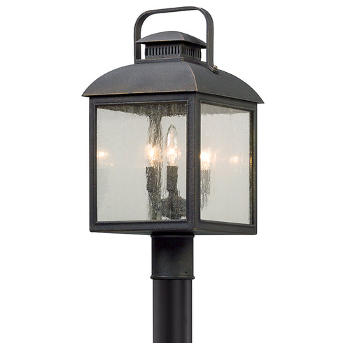 Troy Chamberlain Post in Vintage Bronze Finish Model: P5085-VBZ