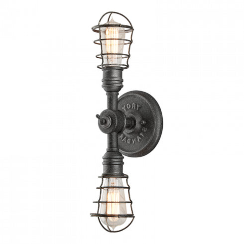 Troy Conduit 2 Light Wall Sconce Model: B3812-APW