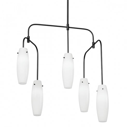 Troy Cyan 5 Light Chandelier Model: F1052-SBK