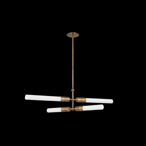 Troy Darby Chandelier in Patina Brass Finish Model: F1450-PBR