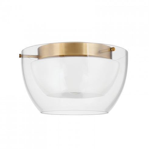 Troy Dutton 1 Light Flush Mount Model: C5114-PBR