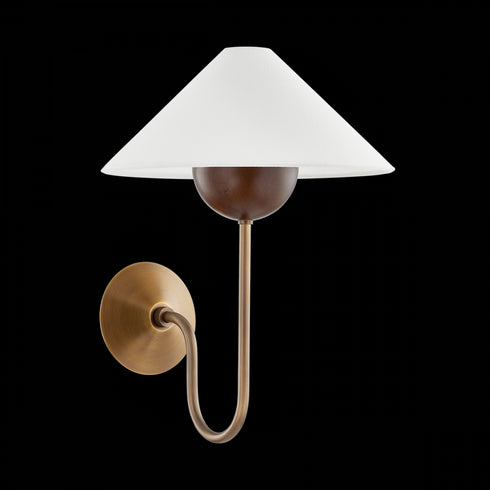 Troy Evan Wall Sconce in Patina Brass Finish Model: B4716-PBR