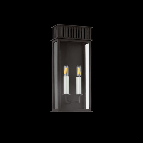 Troy GRIDLEY Exterior Wall Sconce in Textured Black Finish Model: B6018-TBK