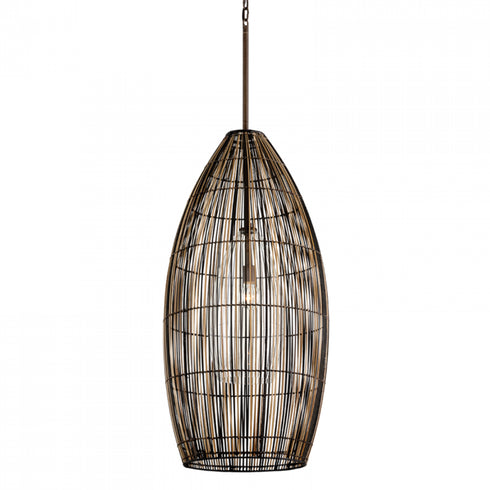 Troy Holden 1 Light Pendant Model: F7533-TBZ