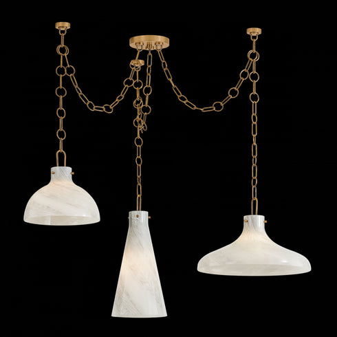 Troy Joaquin Chandelier in Patina Brass Finish Model: F1242-PBR