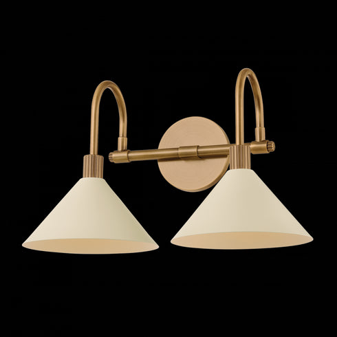 Troy Jovani Bath And Vanity in Patina Brass and Soft Sand Finish Model: B1810-PBR/SSD