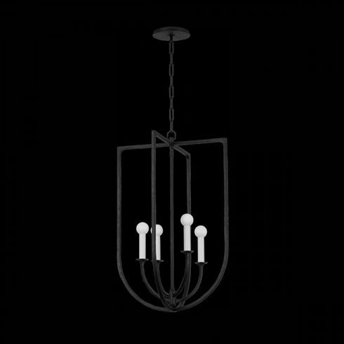 Troy Kael Lantern in Black Iron Finish Model: F3218-BI