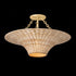 Troy Ketan Semi Flush in Vintage Gold Leaf Finish Model: C2425-VGL