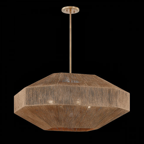 Troy Laken Chandelier in Patina Brass Finish Model: F3636-PBR