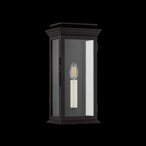 Troy LOUIE EXTERIOR WALL SCONCE in Forged Iron Finish Model: B2515-FOR
