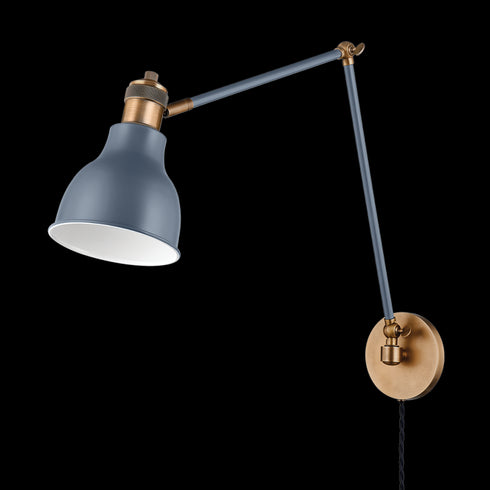 Troy Makin Plug In Sconce Model: PTL1219-PBR/SBL