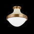 Troy Maxton Flush Mount in Patina Brass and Soft Sand Finish Model: C3113-PBR/SSD