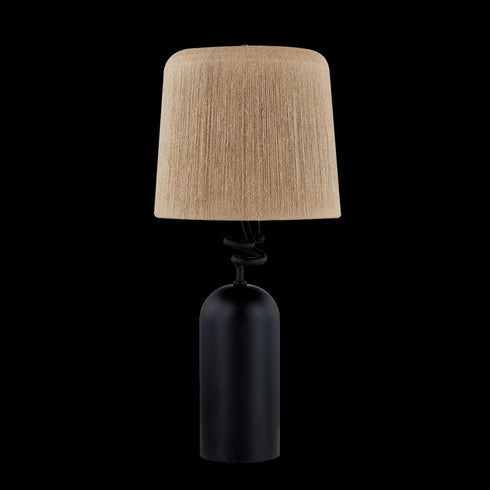 Troy Morri TABLE LAMP in Forged Iron Finish Model: PTL1231-FOR