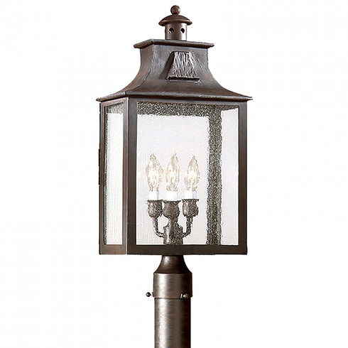 Troy Newton 3 Light Post Lantern Large Model: P9006-SFB