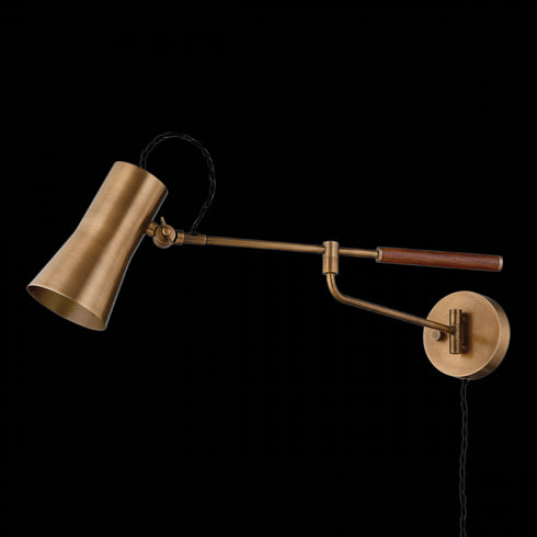 Troy NOVEL Plug in Sconce Model: PTL1308-PBR