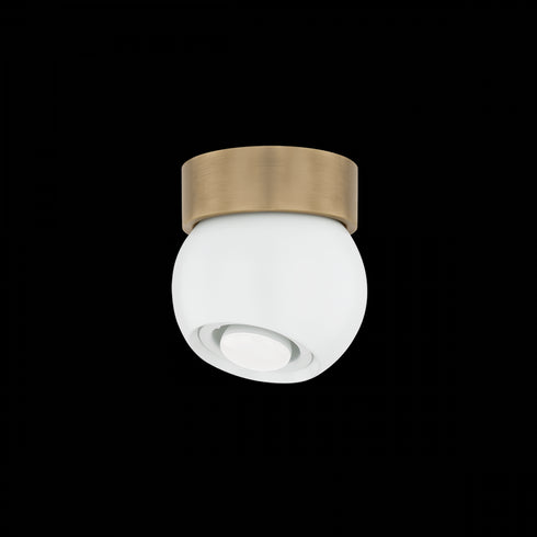 Troy Odin Flush Mount in Patina Brass/Soft Black Finish Model: C1406-PBR/SBK
