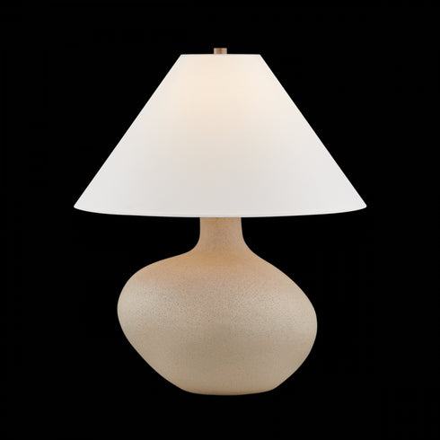 Troy Rebecca Table Lamp in Ceramic Rough Sand Finish Model: PTL5825-PBR/COS