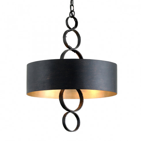 Troy Rivington Chandelier in Charred Copper Finish Model: F7234-CH