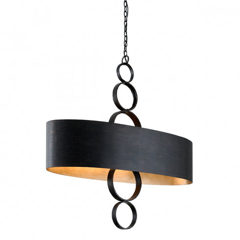 Troy Rivington Linear in Charred Copper Finish Model: F7237-CH