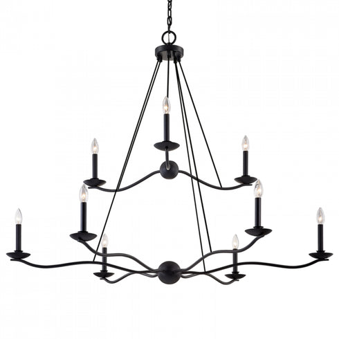 Troy Sawyer 9 Light Chandelier Model: F6309-FOR