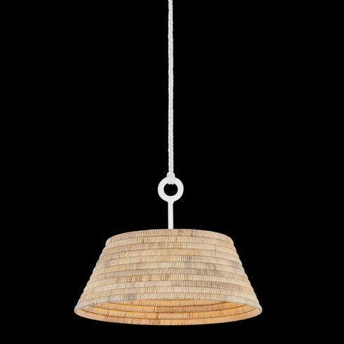 Troy Sequoia Pendant in Gesso White Finish Model: F2824-GSW