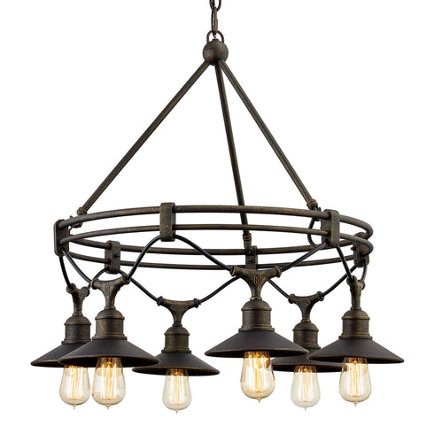 Troy Shelton Chandelier in Vintage Bronze Finish Model: F7596-VBZ