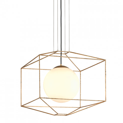 Troy Silhouette 1 Light Pendant Large Model: F5215-GL