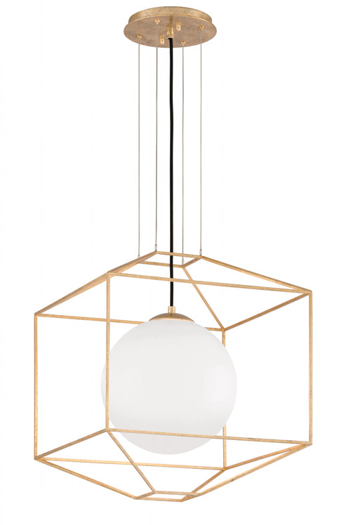 Troy Silhouette Chandelier in Gold Leaf Finish Model: F5214-GL