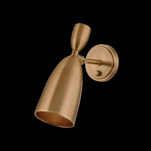 Troy Spade Wall Sconce in Patina Brass Finish Model: B4012-PBR