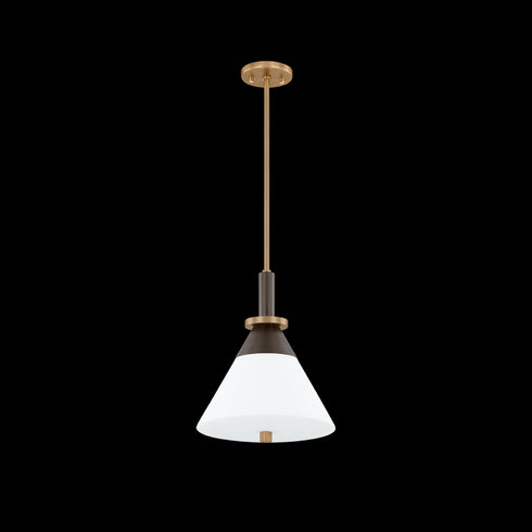 Troy Staton Pendant in Patina Brass/Bronze Finish Model: F4216-PBR/BRZ