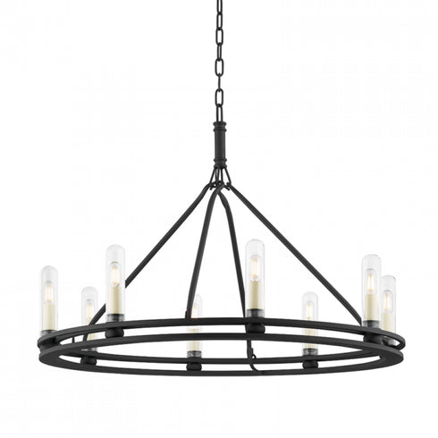 Troy Sutton 8 Light Exterior Chandelier Model: F6233-TBK