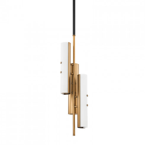 Troy Titus 3 Light Pendant Model: F3208-PBR/SBK