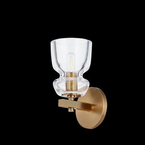 Troy Trey Wall Sconce in Patina Brass Finish Model: B1109-PBR