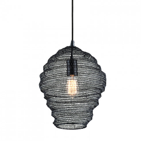Troy Wabi Sabi 1 Light Pendant Model: F6773-SBK