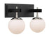 Varaluz Allie 2 Light Bath Blac Polished Nickel Model: 352B02BLPN