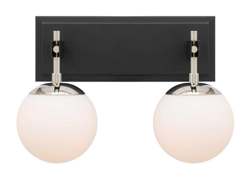 Varaluz Allie 2 Light Bath Blac Polished Nickel Model: 352B02BLPN