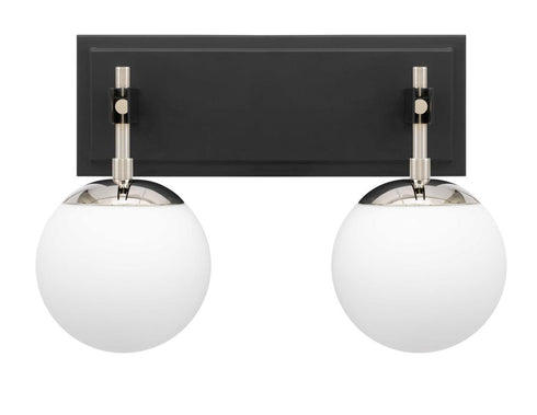 Varaluz Allie 2 Light Bath Blac Polished Nickel Model: 352B02BLPN